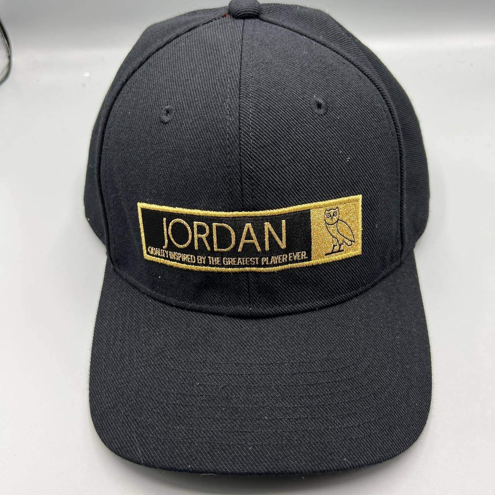 October's Very Own OVO x Air Jordan Hat Men Black Jumpman Strap Back‎ Cap